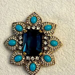 2.5” rhinestone brooch